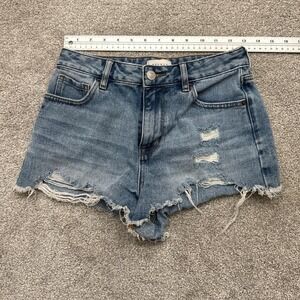 PacSun High Rise Distressed Festival Cut Off Jean Shorts Women's 25